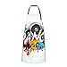 Fartuch muzyczny taniec impreza tło śliniak fartuch vintage grill fartuch nowość pasek na szyję fartuch do kuchni, ogrodnictwa, restauracji, 70 x 84 cm