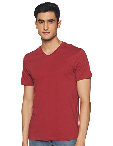 Image of Amazon Brand - Symbol Men's Solid Cotton T Shirt | Plain | V Neck | Half Sleeve-Regular Fit | Combo Pack of 3 (Available in Plus Sizes)
