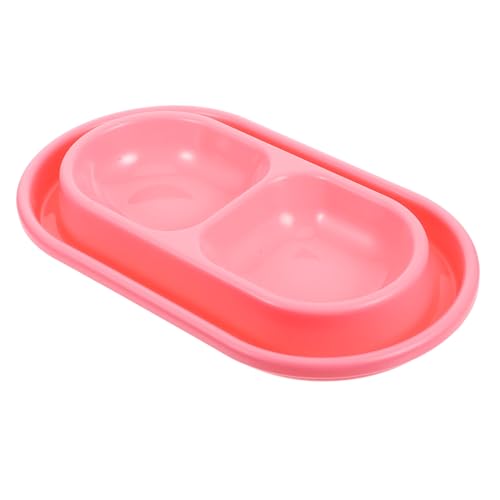 BESPORTBLE Cat Bowls for Outdoor Cats Double Pet Feeding Bowls with Water Moat Space Saving Design for Small Medium Dogs and Kittens Elegant Finish Easy to Clean