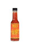 NOLA Cajun & Creole Hot Sauce - Garlic Habanero Hot Sauce (5 oz) Red 5.7 x 1.8 x 1.8 inches; 5...
