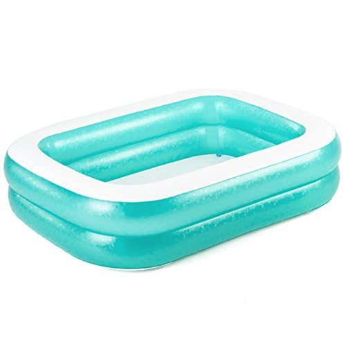 Bestway 54005 - Piscina Hinchable Infantil Blue Rectangular 200x146x48 cm