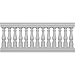 Ekena Millwork BALK37X084BRK Bradford Fiberthane Balustrade Railing Kit, White