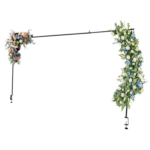 Backdrop Stand Tube Kit, 3.28ft High Table Pole Stand, Adjustable Metal Table Arch Stand, Table Clip Stand for Parties and Wedding Photography (Black)