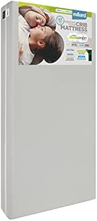 Milliard Memory Foam Crib Mattress, 2022 Edition, Flip Technology, Firm Side for Baby and Soft Side for Toddler - 100% Cotton Cover