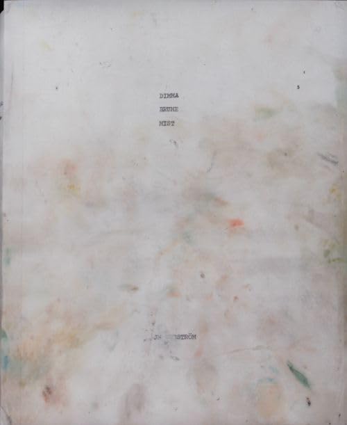 Dimma Brume Mist JH Engström livre d'art photographique original