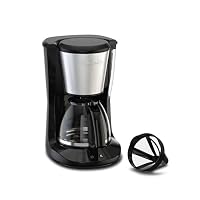 Tefal Subito Filterkaffeemaschine, optionale Warmhaltefunktion, permanenter Filter, 1,25 l, Tropfstopp-System, schwenkbarer Filterhalter, automatische Abschaltfunktion, Schwarz/Edelstahl, CM5S1DE0 – Ansicht 1