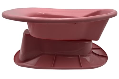 Heavy Duty Stackable Plastic Bedpan, Rose (Pack of 2)