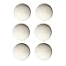 6PCS Wool Dryer Balls, 5cm High Density Reusable Fabric Softener Balls Anti Static Laundry Balls for Dryer Reduce Drying Time Lint Home Hotel Use