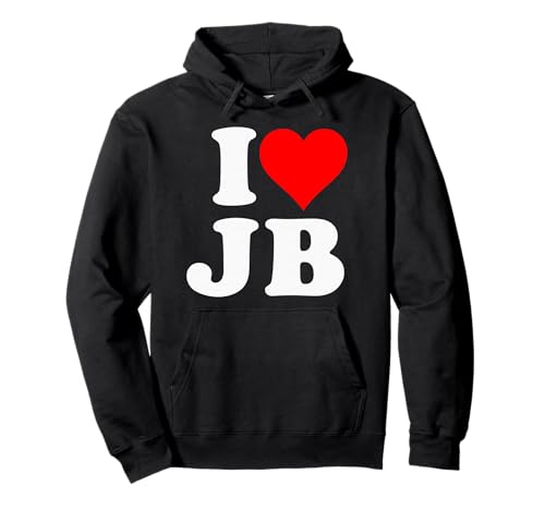 I Love JB Heart Gift Pullover Hoodie