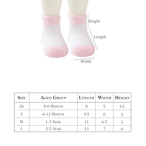 Image of MOMISY Baby Girl Boys children Non Slip Socks Toddlers Infant Warm Cotton Stretch Anti skid Socks-6 Pairs