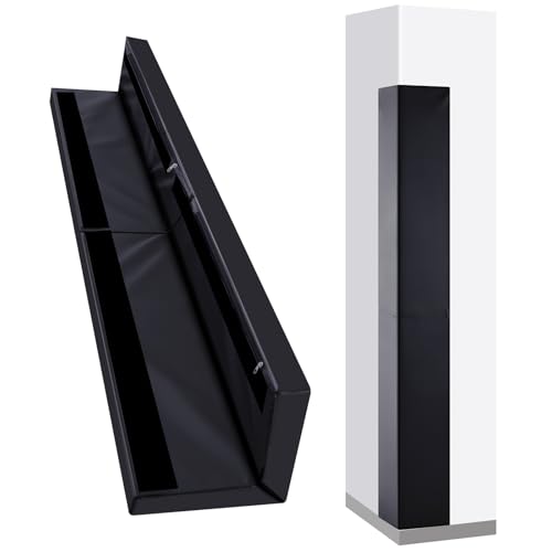 Image of Wonderjune Wall Corner Guards Edge Protector Heavy Duty Foam Corner Protectors for Wall Waterproof 2 Sides Padding for Gyms, Basketball Court, Kindergarten, Playrooms, Garages(5ft,Black)