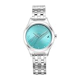 Stunners NS6152SM05 - Orologio analogico al quarzo con cinturino in metallo argentato e quadrante blu
