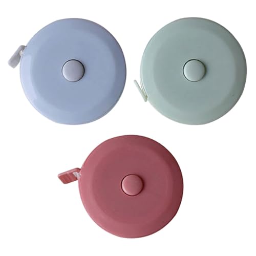 Set 3 cintas métricas retráctiles para costura 2 m