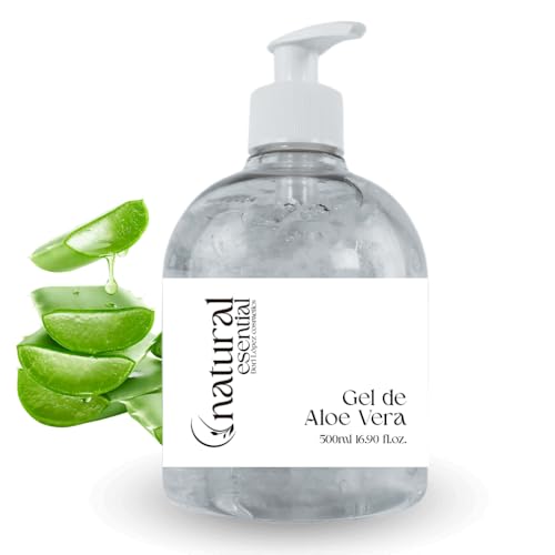 Gel de Aloe Vera Natural | Tamaño 500 ml | Maderoterapia | Alivio Inmediato para la Piel Irritada, Hidratación profunda, Regeneración celular, Calma quemaduras y Reduce la inflamación.