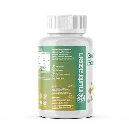 Image of Nutrazen Glutathione Booster - 30 Tablets | Skin Brightening, Anti-Oxidant