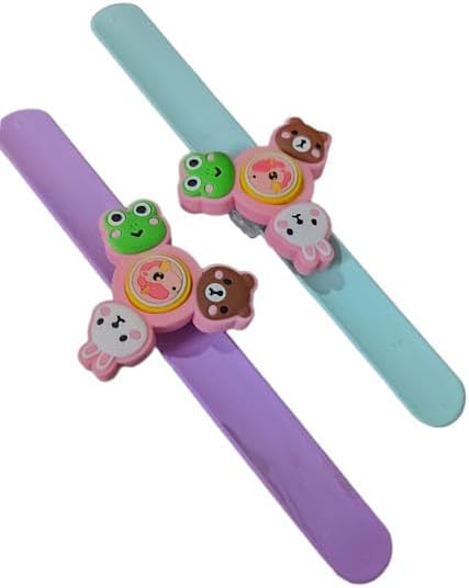 TERA 13 Slap Bracelet For Kids Unicorn Silicon Wrist Band For Girls Cartoon Spinner Slap Band For Kids Return Gifts, Birthday Party For Kids