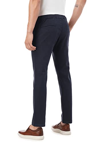 Image of FYLTR Men's Taper Fit Stretch Cotton Joggers with Elasticated Waistband & Drawstrings