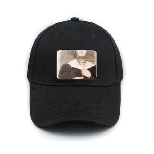 Casquette de baseball noire haut de gamme motif peinture chinoise Black Head réglable