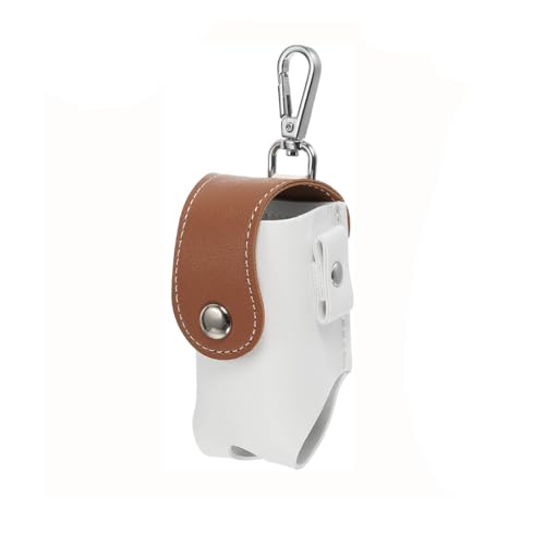 TOPPROSPER Golf Ball Waist Bag, Carry Pouch With Tee Holder, Buckle, Clip for Women Men Belt (Brown)