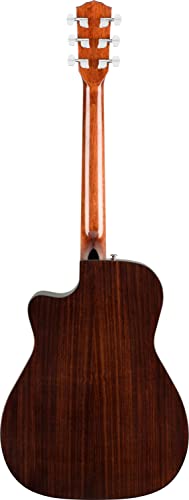 Image of Fender CC-140SCE Concert Cutaway Acoustic Guitar, Sunburst, with Case
