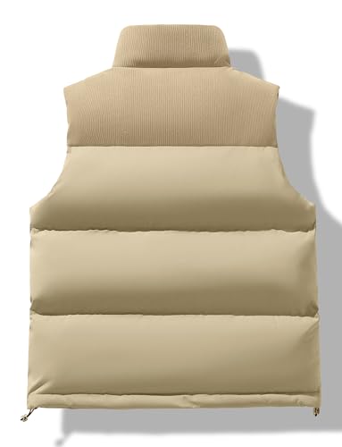 Abrigo acolchado para hombre AIEOE sin mangas chaleco de invierno térmico 4