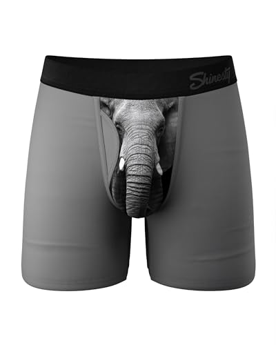 Shinesty - Shinesty Ball Hammock Boxer Brief – Grey X-Large Men’s Pouch Underwear with Fly - Best Deal on Amazon