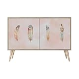 ✅ MODERNITÉ - Cette commode TV d'une intemporalité absolue séduit non seulement par son design tendance, mais également par son vaste espace de rangement pour les câbles, les manuels et autres accessoires. Lors de la fabrication de nos meubles, nous portons une attention particulière à chaque détail, conférant ainsi à la commode des couleurs vives et une qualité d'impression supérieure !