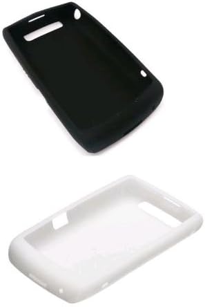 2 Pack - OEM BlackBerry Bold 9700 Silicon Gel Case - White & Black
