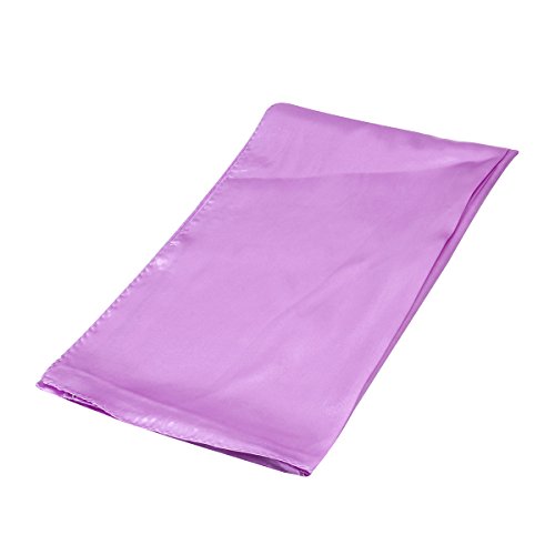 TrendsBlue Elegant Silk Feel Solid Color Satin Oblong Scarf Wrap2