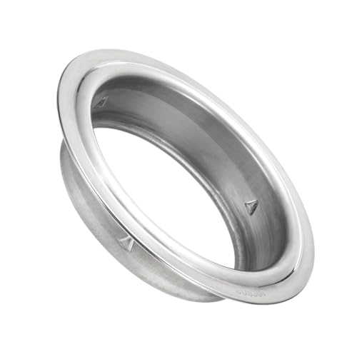 PATIKIL Collar De Tubo De 5 Pulgadas (120mm), Brida Redonda De Pared Acero Inoxidable 304 Para Aberturas En Paredes, Pisos O Techos En Conductos De Aire Acondicionado, Color Plateado