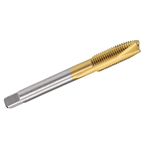 TOP-VIGOR Macho de rosca M8 x 1 mm, rosca de 3 flautas con tolerancia H2, rosca de fresado de rosca con revestimiento de titanio HSS (vástago redondo con extremo cuadrado)