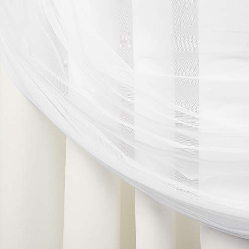 TOWN & COUNTRY LUXE Exclusive Home Catarina Layered Solid Room Darkening Blackout and Sheer Grommet Top Curtain Panel Pair - Image 2