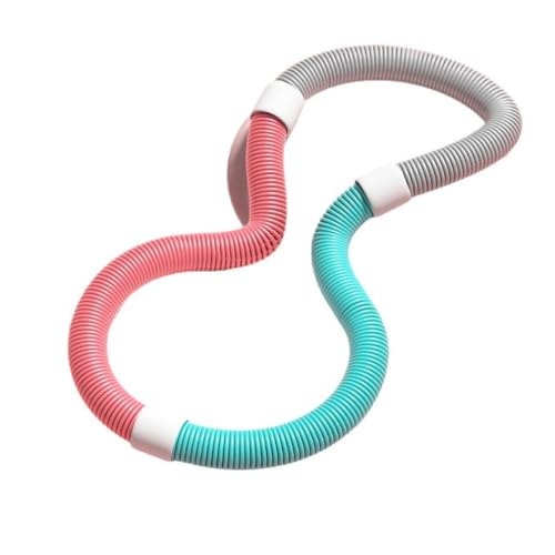 qingshenyi フラフープ ダイエット用 PVC ソフトスプリングフラフープ 折りたたみ式 ポータブル 異臭がない 腰に優しい 重み付け 静音設計 フラサークル 筋トレ シェイプアップ (ウエスト・背中・脚・胸 エクササイズ) 室内 公園用 収納簡単
