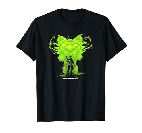 Overwatch 2 Genji Green Dragon Ninja Spirit T-Shirt, Homme, Noir, L