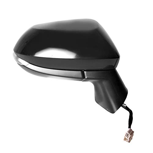K Source Passenger Side Mirror For Toyota Corolla, Textured Black W/Ptm Cover, Foldaway, Heated Power With Turn Signal, Bsds (70747T) #TOP1