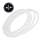 3/6PCS Dichtungs-Gummidichtungsreifen, flexibler Mixer-Ersatz O-Reifen-Ersatz für Entsafter-Mixer Bullet Flat Cross Blade (6 Stück)
