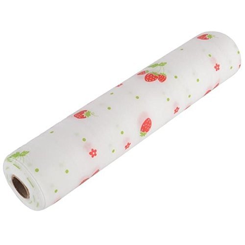 JRM's PVC Anti Slip Waterproof Place Mat for Kitchen Cupboard Liners, Refrigerator, Table (30X500 cm, Strawberry Design)