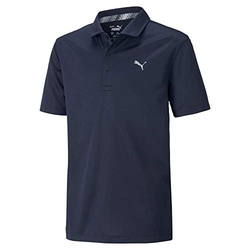 Puma Boys' Polo, Navy Blazer, Large #TOP4