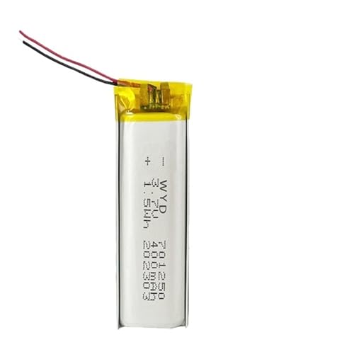 Batería 701250 3,7 V 400 mAh unidad de recambio para minicámaras y sensores