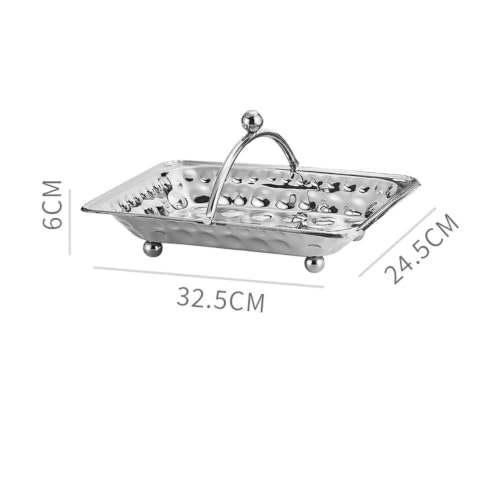 Bandeja para baño decorativa de acero con cesta de orden 4