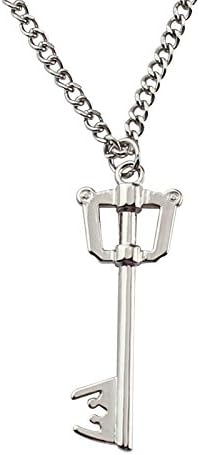 LINAFIRST@ Anime bag single shoulder bag kingdom hearts inclined shoulder bag side bag bag color map students latest canvas bag Cartoon kingdom hearts necklace Dearly beloved four crown weapon model star necklace