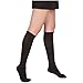 EvoNation Women's Coolmax USA Made Graduated Compression Socks 15-20 mmHg Moderate Pressure Medical Quality Support Stockings - Best Comfort Fit, Moisture Wicking, Circulation, Travel (Medium, Black)