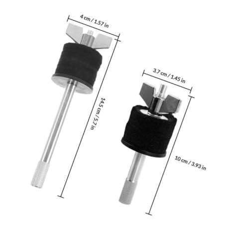 2 piezas de apilador de platillos para hi-hat y brazo de montaje para platillos para batería miniatura 2