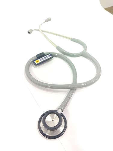 3S Konica Dx Adult Stethoscope for Nursing Charges, Senior Residents, Doctors Stethoscope,Professional Medical Supplies,Diagnostics & Screening Stethoscopes(Grey))
