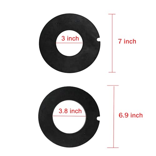 Image of iFJF 385311462 RV Toilet Rubber Bowl Leak Seal Kit Replacement for Travel Trailer RV Camper Toilet 385310677 Without Overflow Holes