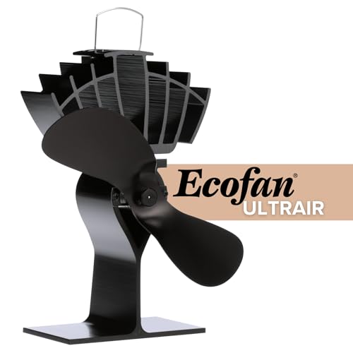 UltrAir Heat Powered Stove Fan - Powerful Classic Design, High Performance, Perfect for Wood Stoves, 125 CFM - Circulates Warm Air Efficiently & Reduces Fuel Cost