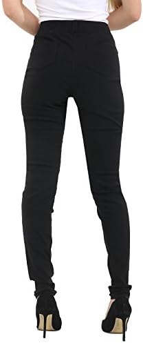 Women's Reverse Waistband Wide Leg Trousers Black - View #9