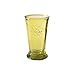 Produktbild 1 Stück Trinkglas Glas H 14 cm/dm 8cm Sonne gelb mit Prägung für die perfekte Tischdekoration
