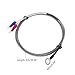 MDPXTJOG 10pcs K Type Thermocouple Temperature Probe 1m for Industrial Temperature Controller 0~400°C Waterproof