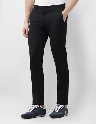 Image of U.S.Polo Association Men's Denver Slim Fit Dobby Trousers